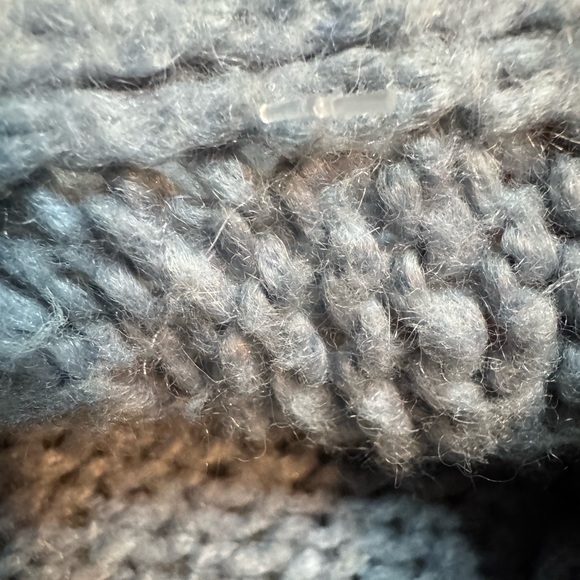 Aerie oversized, color-block, chunky knit, open-front cardigan nwot - Picture 3 of 3